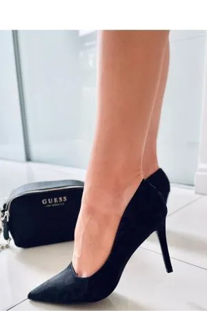 Pantofi cu toc negru Inello - pantofi cu toc