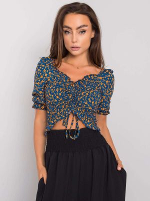 Bluza dama cu imprimeu albastru - Bluze