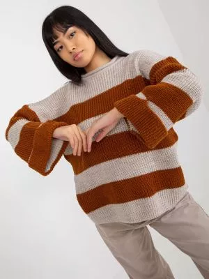 Pulover dama supradimensionata maro - pulovere