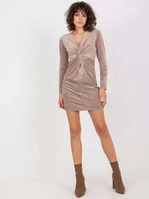 Rochie de cocktail bej Bailey - rochii de ocazie