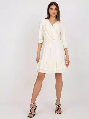 Rochie de cocktail bej Kennedy - rochii de ocazie