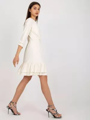 Rochie de cocktail bej Kennedy - rochii de ocazie