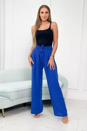 Pantaloni dama albastru - pantaloni