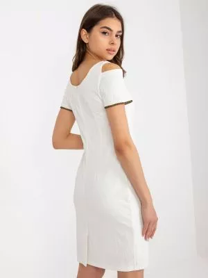 Rochie de cocktail bej Caroline - rochii de ocazie