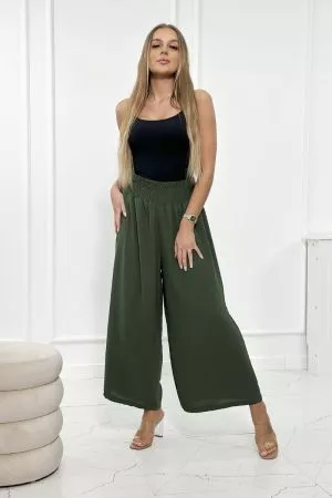 Pantaloni dama verde - pantaloni