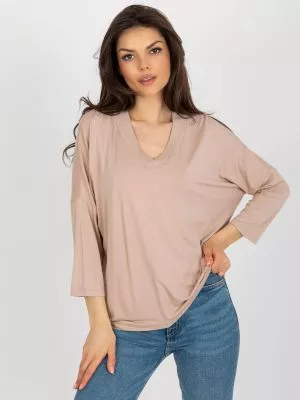 Bluza dama basic bej - bluze