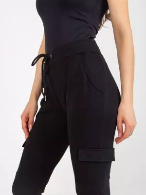 Pantaloni trening dama negru - pantaloni