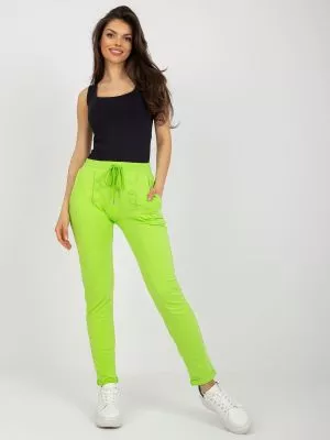 Pantaloni trening dama verde - pantaloni