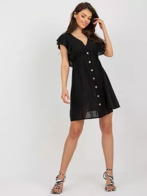 Rochie de zi casual negru - rochii de zi