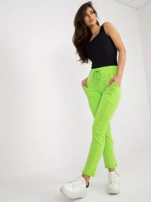 Pantaloni trening dama verde - pantaloni