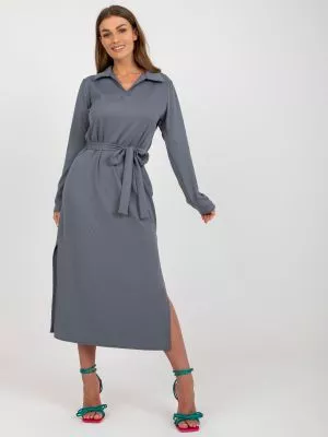 Rochie de zi casual gri - rochii de zi