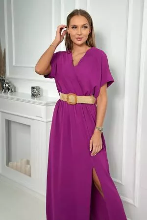 Rochie de zi violet - rochii de zi