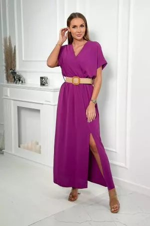 Rochie de zi violet - rochii de zi