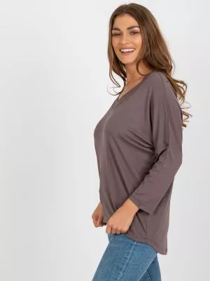 Bluza dama basic maro - bluze