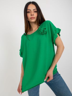 Bluza dama supradimensionata verde - bluze