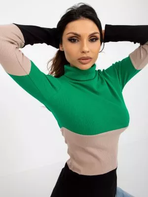 Bluza dama cu guler verde - bluze