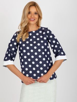 Bluza dama cu imprimeu bleumarin - bluze
