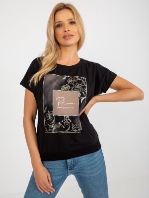 Bluza dama cu imprimeu negru - Bluze