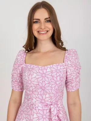 Rochie de zi casual alb - rochii de zi