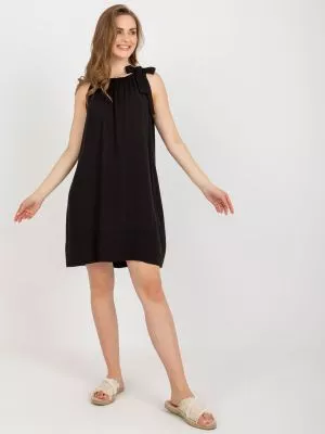 Rochie de zi casual negru - rochii de zi