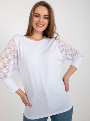 Bluza dama cu dantela alb - Bluze