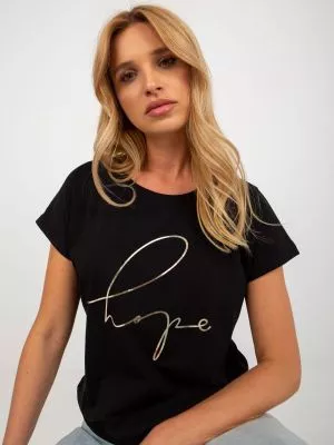 Bluza dama cu imprimeu negru - bluze