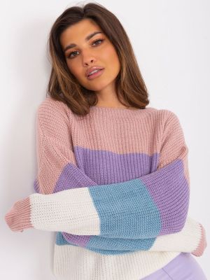 Pulover dama supradimensionata roz - pulovere