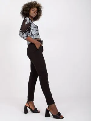 Pantaloni dama negru - blugi