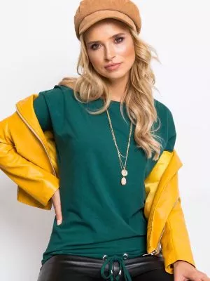 Bluza dama basic verde - bluze