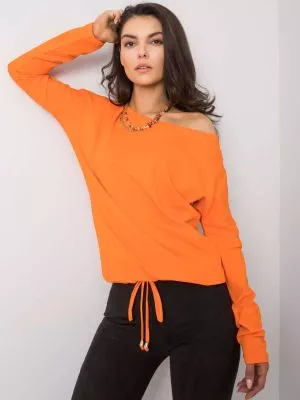 Bluza dama basic portocaliu - bluze