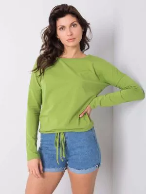 Bluza dama basic verde - bluze