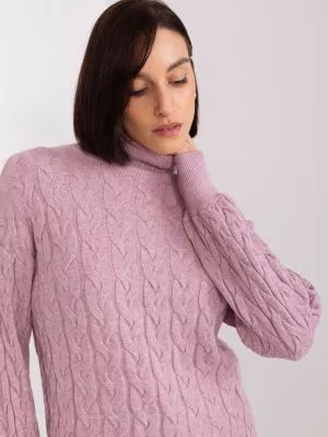 Pulover dama cu guler violet - pulovere