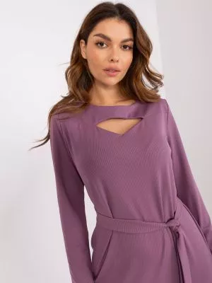 Rochie de cocktail violet Brielle - rochii de ocazie