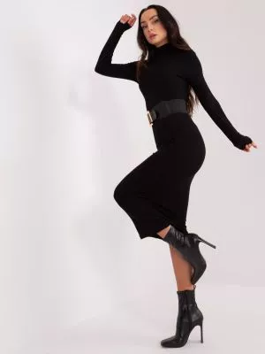 Rochie de zi bodycon negru - rochii de zi