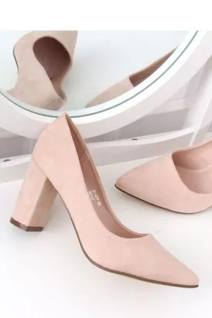 Pantofi cu toc bej Inello - pantofi cu toc
