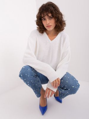 Pulover dama supradimensionata bej - pulovere