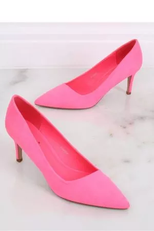 Pantofi cu toc roz Inello - pantofi cu toc
