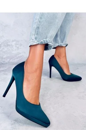 Pantofi cu toc verde Inello - pantofi cu toc