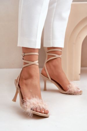 Sandale dama bej Step in style - sandale dama