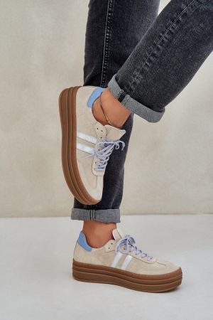 Pantofi sport dama bej Step in style - pantofi sport dama, tenisi dama
