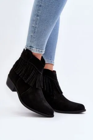 Botine dama negru Step in style - botine dama