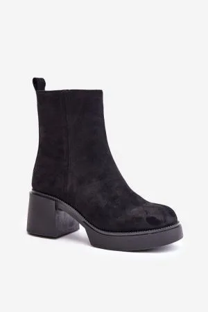 Botine dama negru Step in style - botine dama