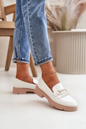 Mocasini dama alb Step in style - mocasini dama
