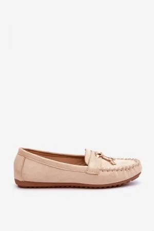 Mocasini dama bej Step in style - mocasini dama