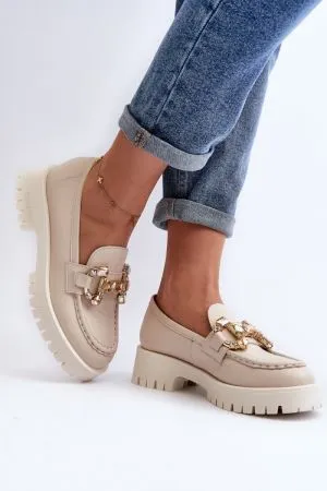 Mocasini dama bej Step in style - mocasini dama