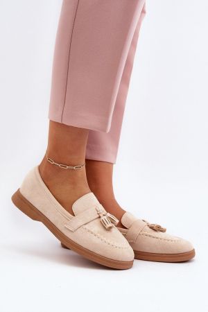 Mocasini dama bej Step in style - mocasini dama