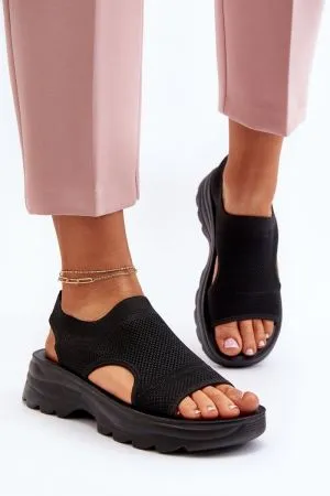 Sandale dama negru Step in style - sandale dama