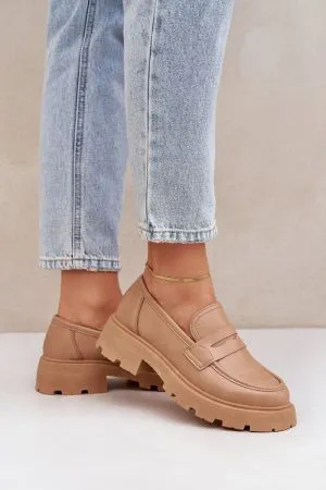 Mocasini dama bej Step in style - mocasini dama