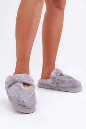 Papuci dama gri Step in style - papuci dama