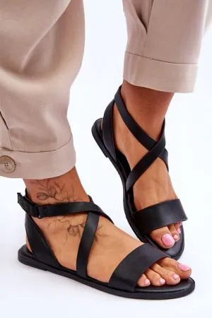 Sandale dama negru Step in style - sandale dama